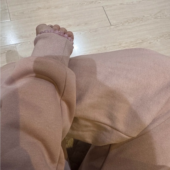 Women's Pink Cropped Hoodie Jacket - Picture 2 of 4